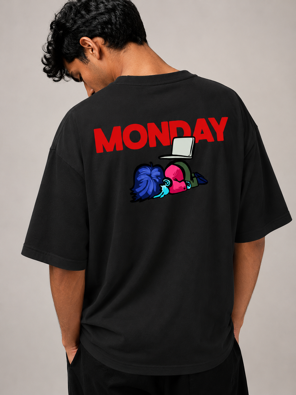 Monday - Unisex Terry Oversized Tee | Kullad Club