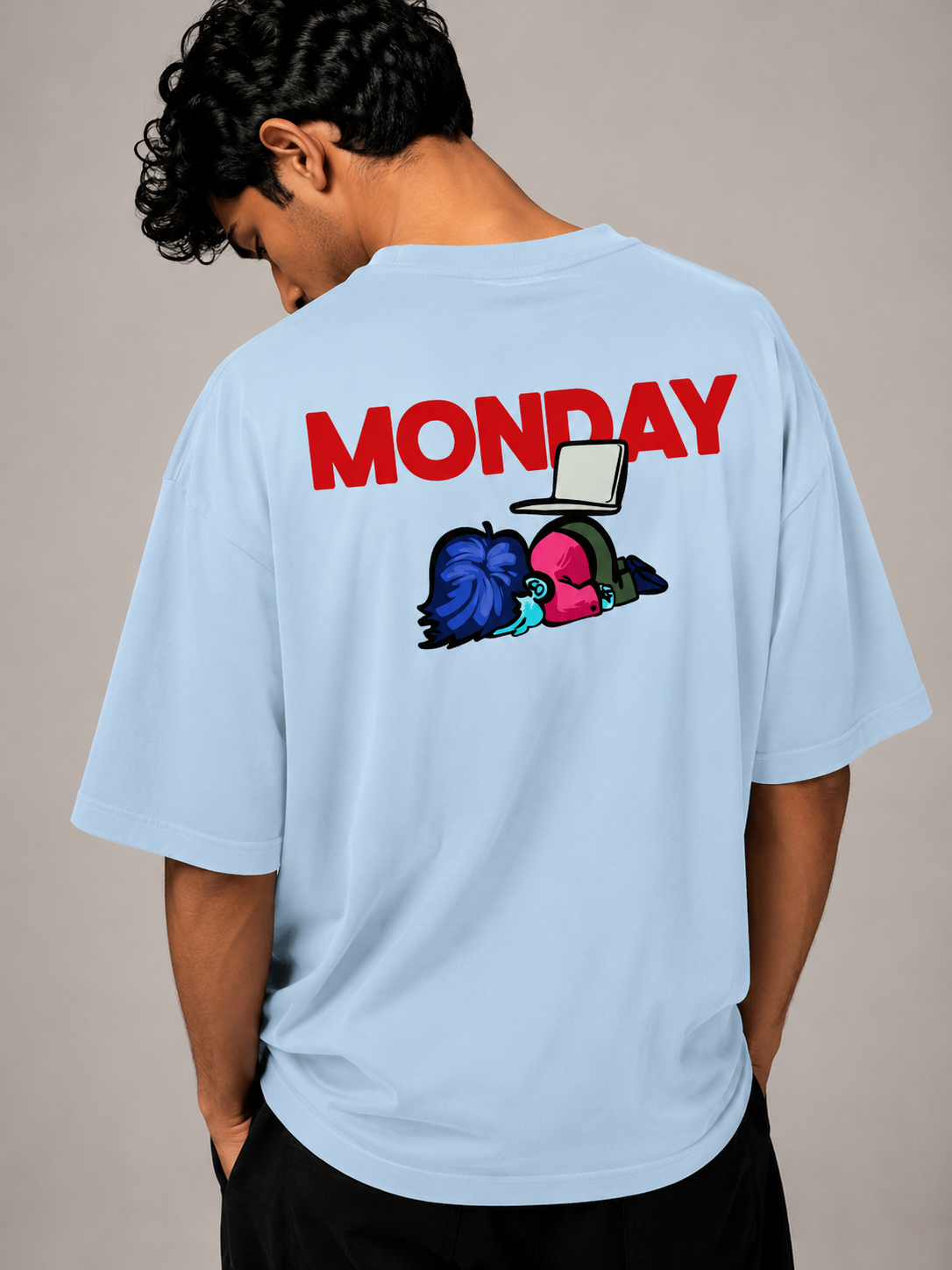 Monday - Unisex Terry Oversized Tee | Kullad Club