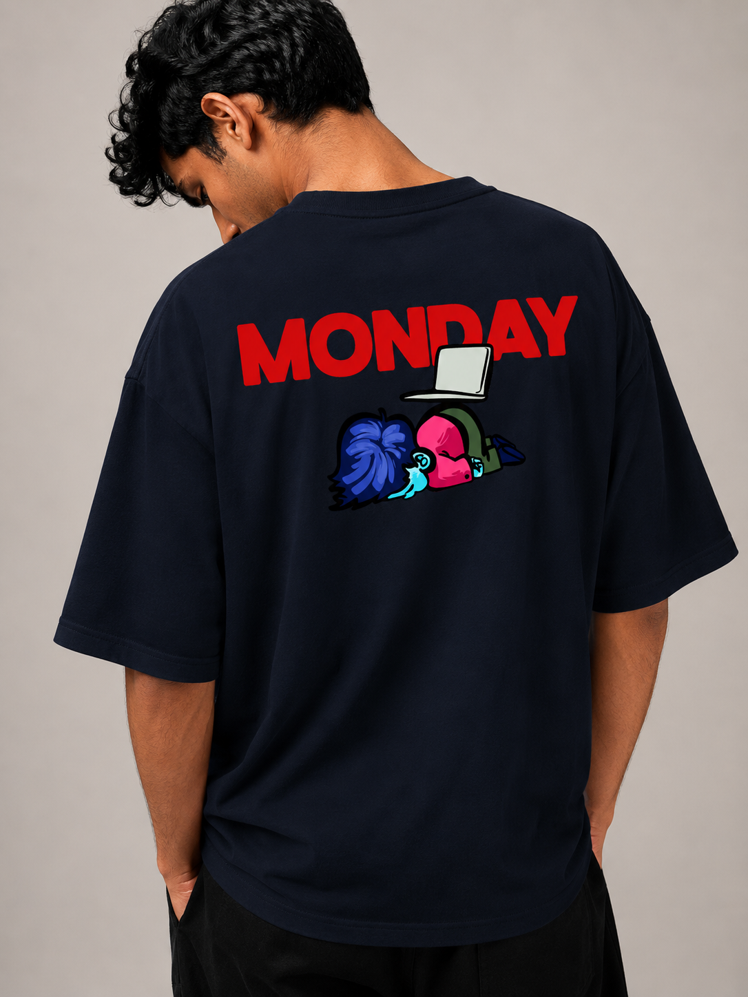 Monday - Unisex Terry Oversized Tee | Kullad Club