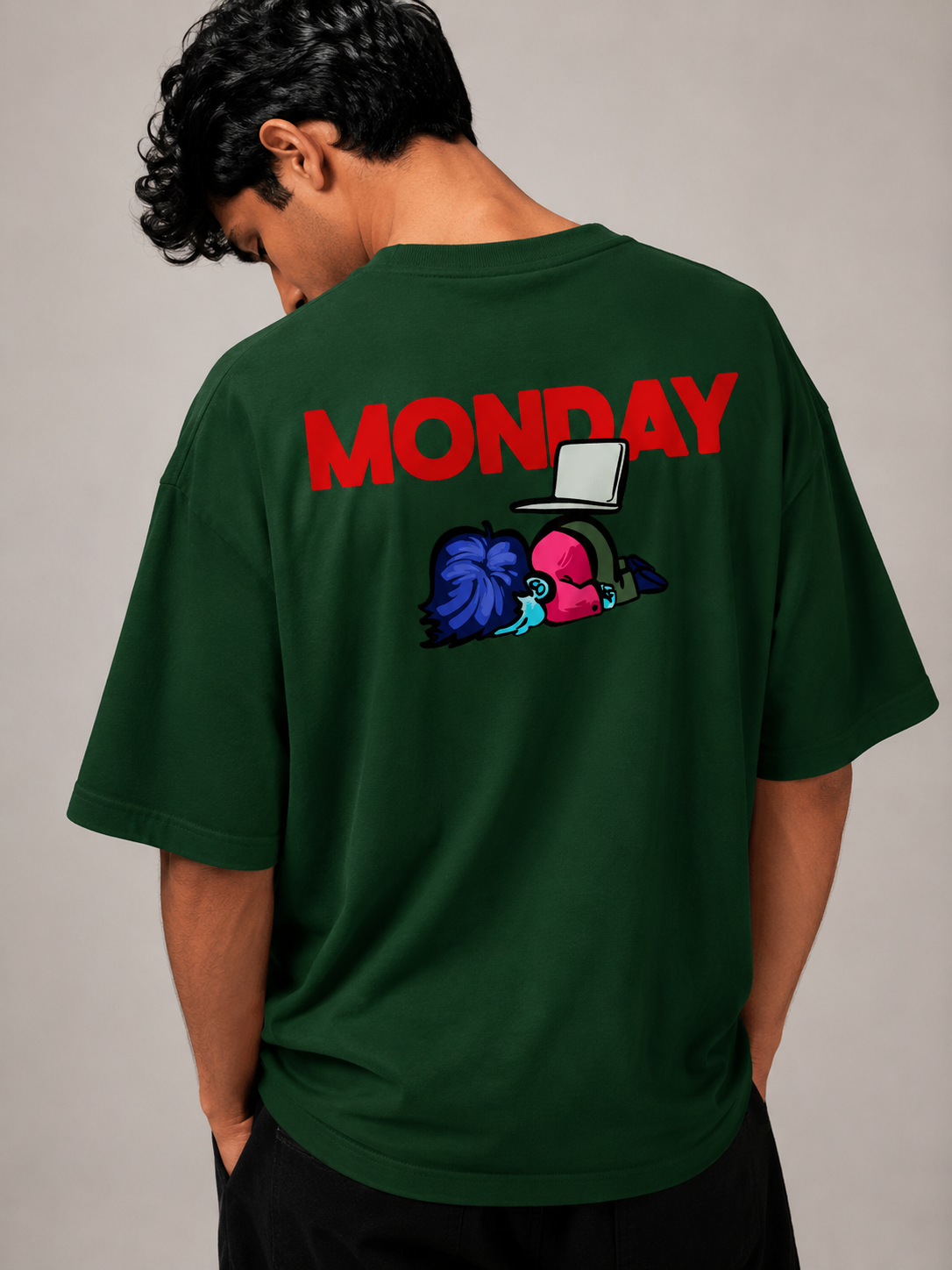 Monday - Unisex Terry Oversized Tee | Kullad Club