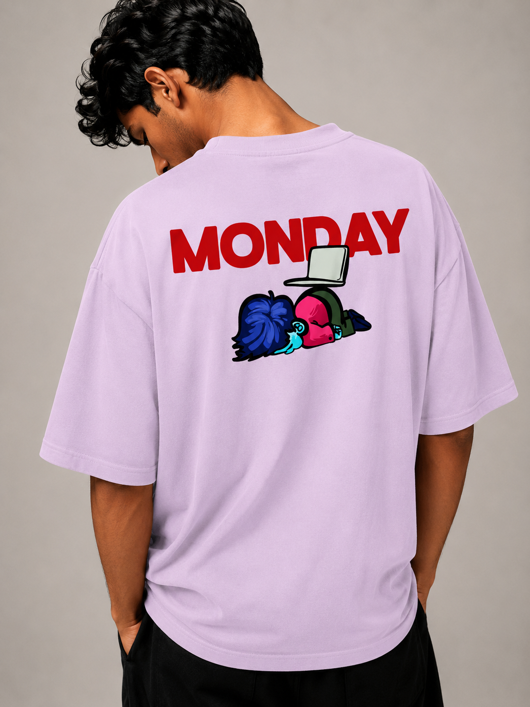 Monday - Unisex Terry Oversized Tee | Kullad Club