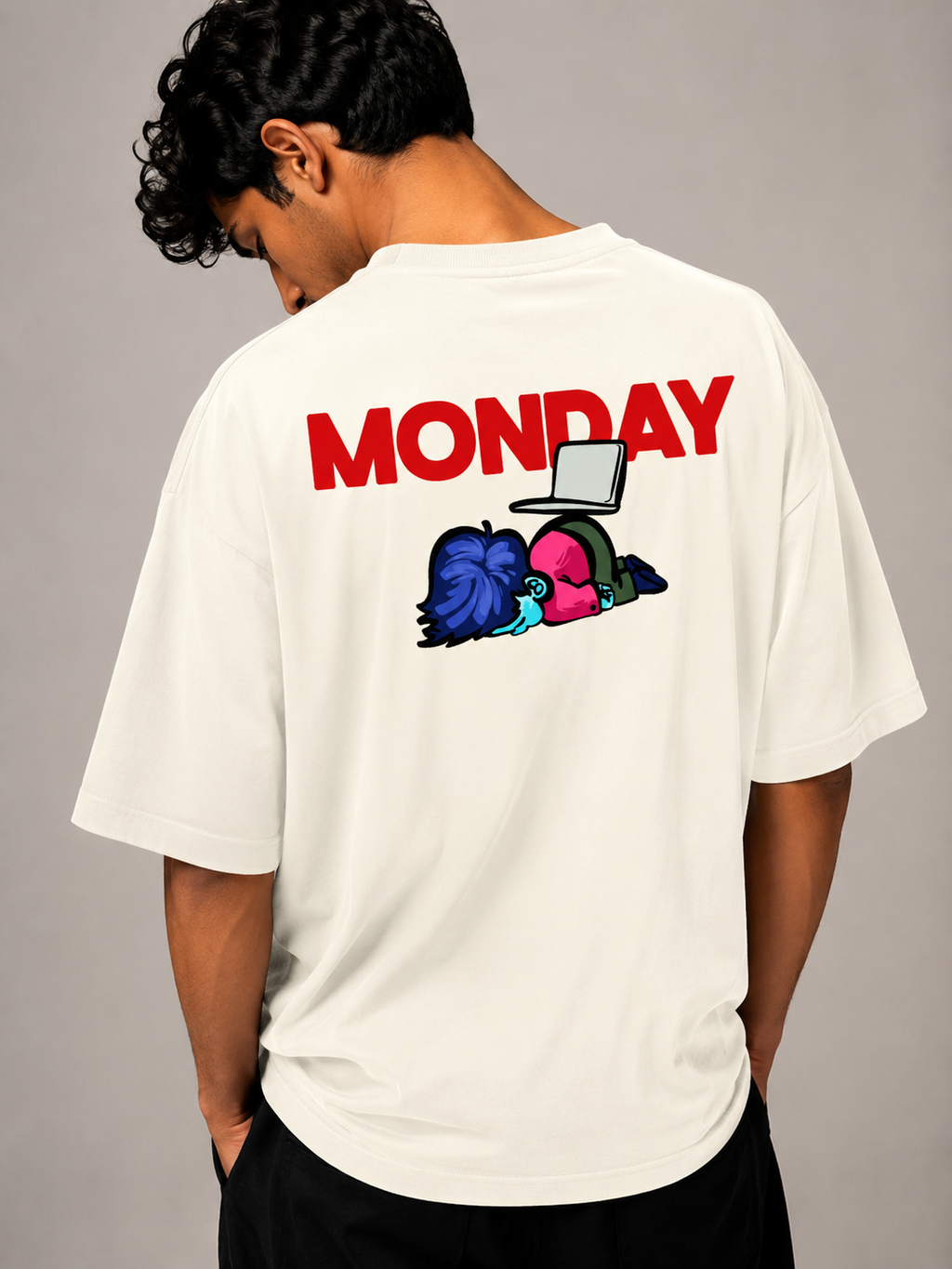 Monday - Unisex Terry Oversized Tee | Kullad Club
