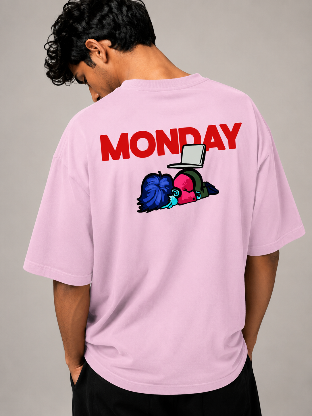 Monday - Unisex Terry Oversized Tee | Kullad Club