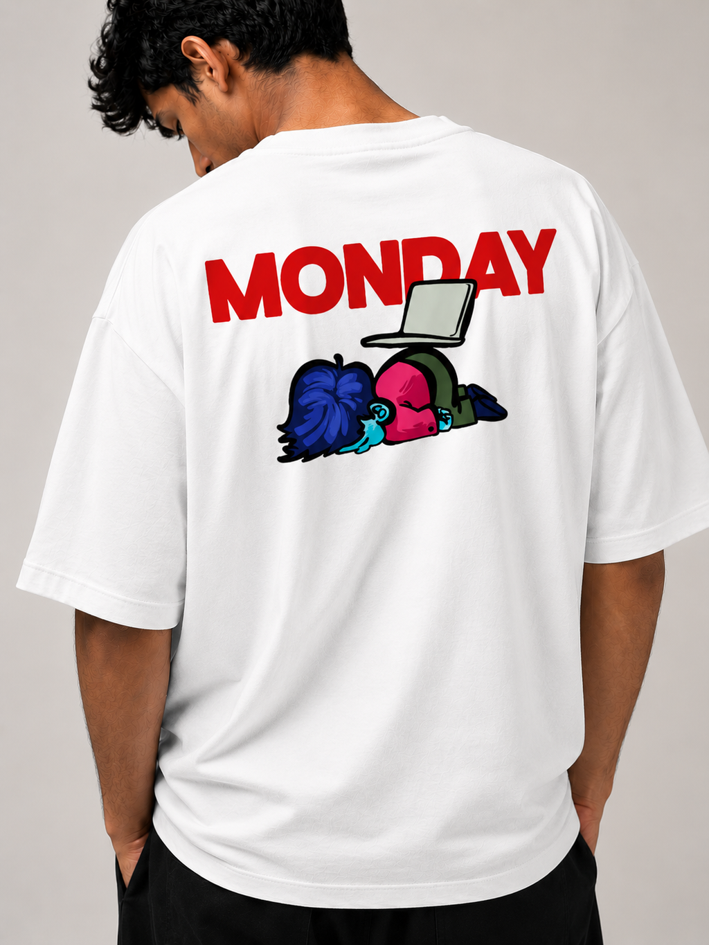 Monday - Unisex Terry Oversized Tee | Kullad Club