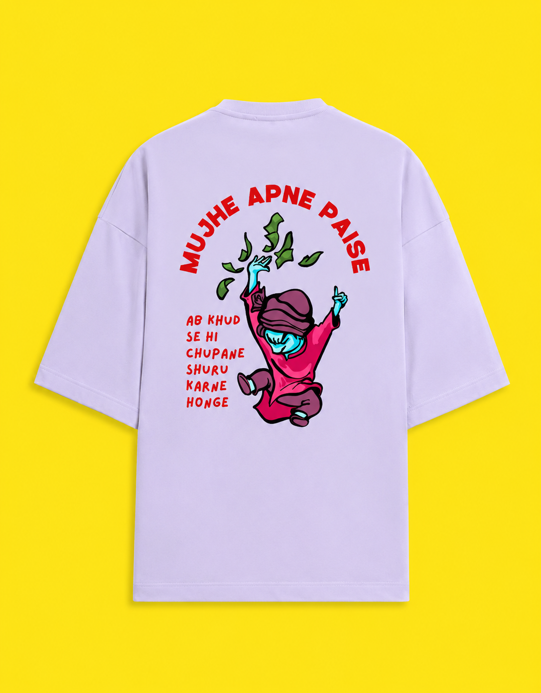 Paise Hi Paise - Unisex Terry Oversized Tee | Kullad Club