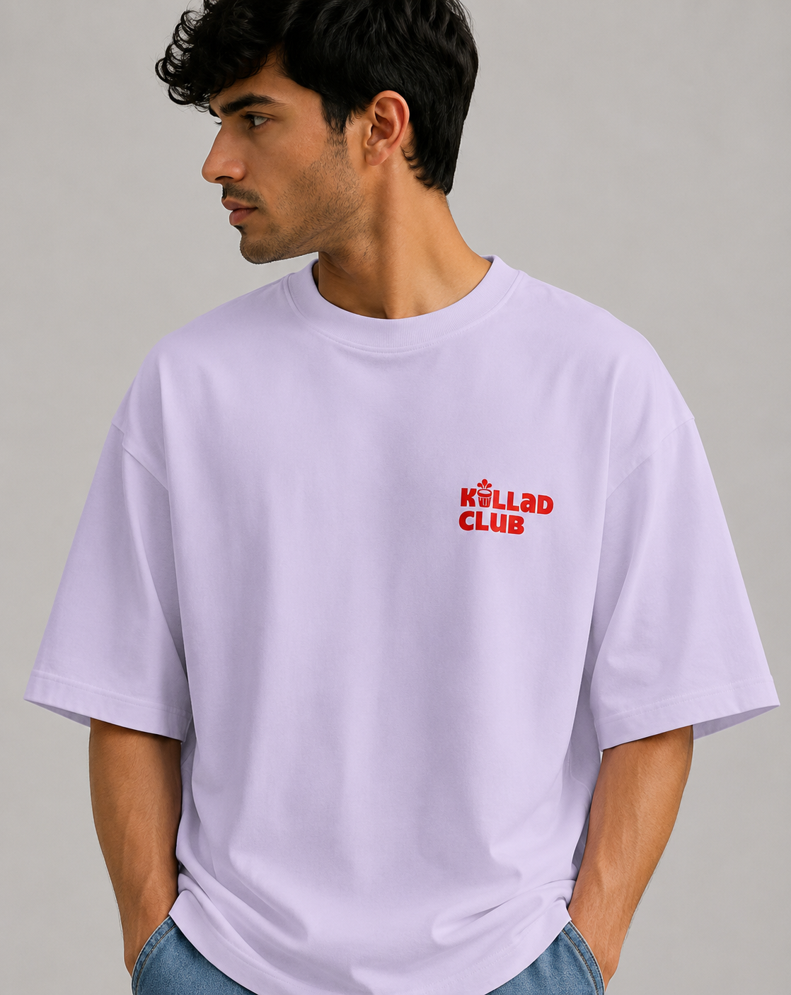 Anxiety Cat - Unisex Terry Oversized Tee | Kullad Club
