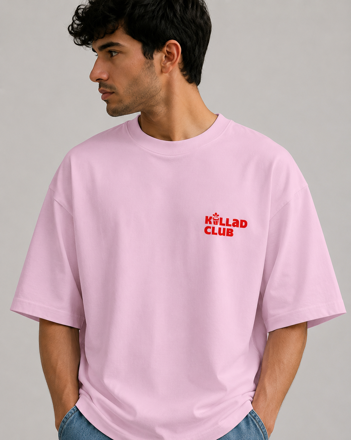 Anxiety Cat - Unisex Terry Oversized Tee | Kullad Club